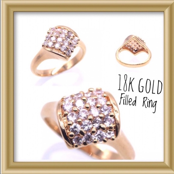 18kt Gold Filled Cz Ring - Picture 5 of 5